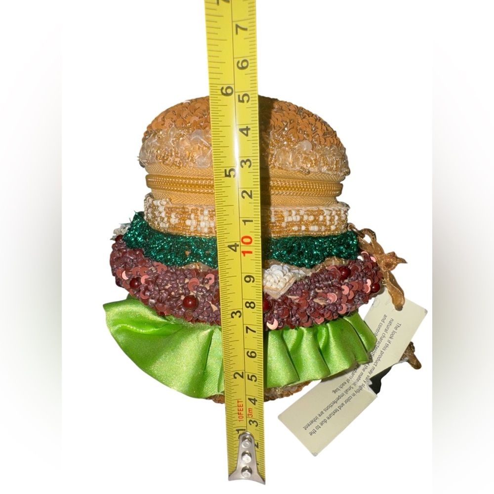 Beaded Hamburger Crossbody Bag by From India to You NWT #D - Picture 5 of 6